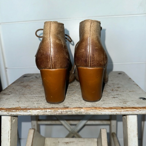 KORKS BY KORK-EASE | Leather Tan Roana Boots Clog Booties Sz. 8 - Picture 2 of 8